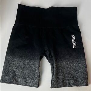 Gymshark Black and Gray Ombré‎ Seamless Gradient Shorts